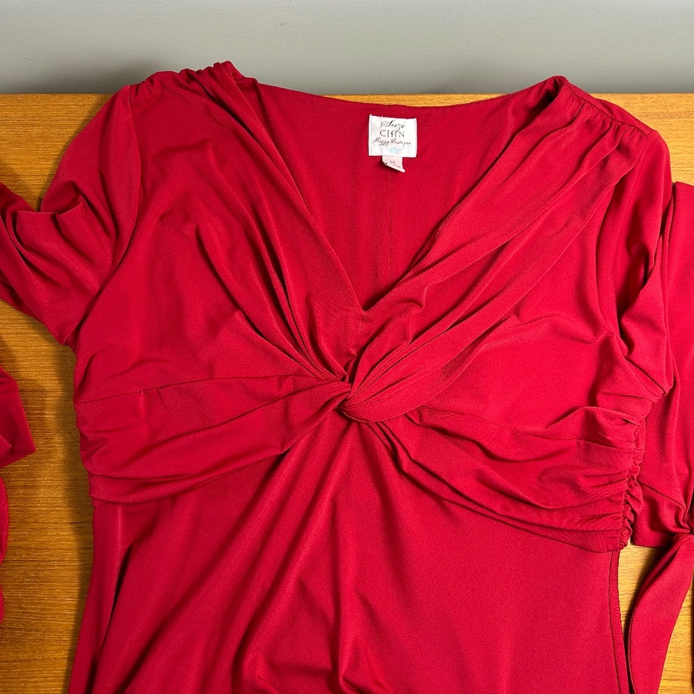Beautiful Suzi Chin Red Dress